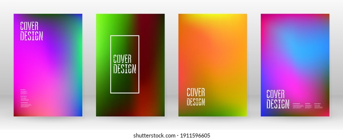 Pastel Soft. Rainbow Gradient Set Color Background