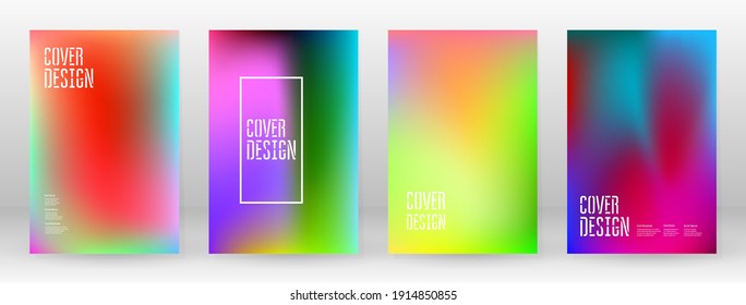 Pastel Soft  Rainbow Gradient Set  Color Background  Pink  Green  Red  Blue  Violet  Yellow Blurred Mesh  Vector Modern Banner  Abstract Bright Wallpaper  Technology Cover  Mobile Template Design 