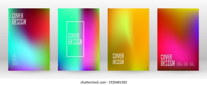 Pastel Soft. Rainbow Gradient Set Color Background
