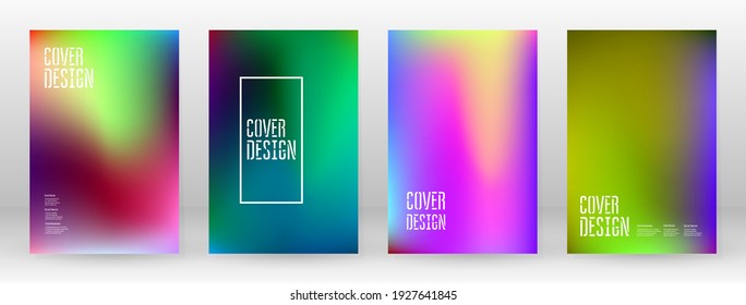 Pastel Suave. Juego de degradado de arcoiris. Fondo de color. Malla rosa, verde, roja, azul, violeta, amarilla borrosa. Banner Vector Moderno. Resumen Papel de escritorio brillante. Cubierta tecnológica. Diseño de plantillas móviles.