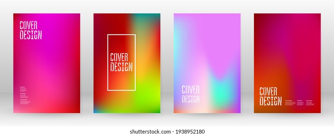 Pastel Soft  Rainbow Gradient Set  Color Background  Pink  Green  Red  Blue  Violet  Yellow Blurred Mesh  Vector Modern Banner  Abstract Bright Wallpaper  Technology Cover  Mobile Template Design 