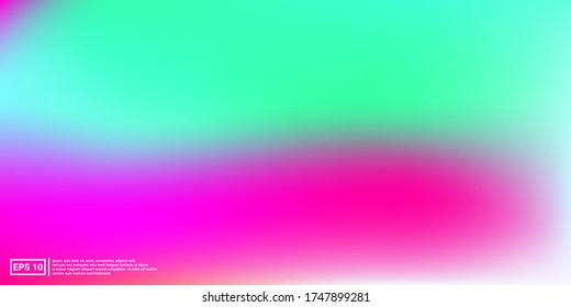 Pastel Suave. Concepto de luz saturada. Technology Pink, sitio web de Teal. Vector Holográfico. Cubierta brillante. Aplicaciones Web. Ilustración móvil, Diseño de plantillas de red. Modelo de producto 80s.

