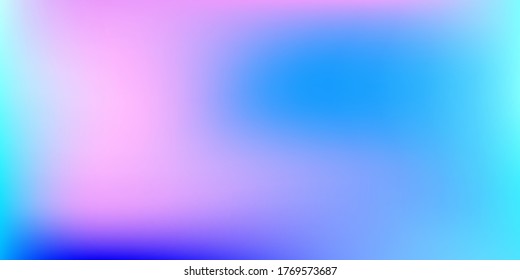 Pastel Soft. Vibrant Blue, Teal, Neon Concept. Trend Multicolor Website. Holographic Vector. Glossy Cover. Soft Web Applications. Mobile illustration, Network Template Design. Pattern 80s Product.