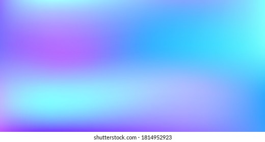 Pastel Soft. Vibrant Blue, Teal, Neon Concept. Trend Multicolor Website. Holographic Vector. Glossy Cover. Soft Web Applications. Mobile illustration, Network Template Design. Pattern 80s Product.