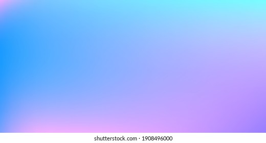 Pastel Soft. Vibrant Blue, Teal, Neon Concept. Trend Multicolor Website. Holographic Vector. Glossy Cover. Soft Web Applications. Mobile illustration, Network Template Design. Pattern 80s Product.