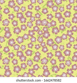 pastel springtime blooms seamless vector pattern