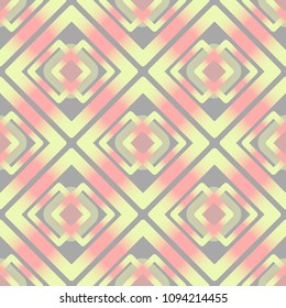 Pastel squares on grey background. Abstract seamless pattern . Suitable for fabrics, paper, Wallpaper, any surfaces, designs.