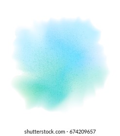 Pastel stain, Watercolor background, water color splash imitation, watercolour texture, isolated on white. Hand drawn Vector illustration.