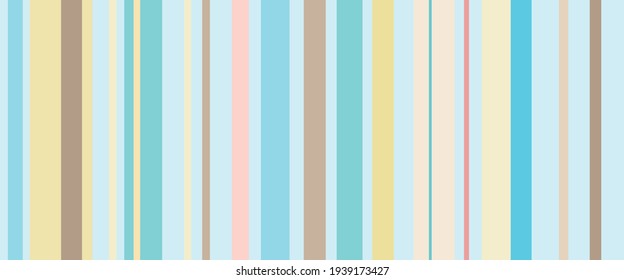 Pastel striped background, 70s retro style. Modern fabric design, cover or headband in soft light shades.