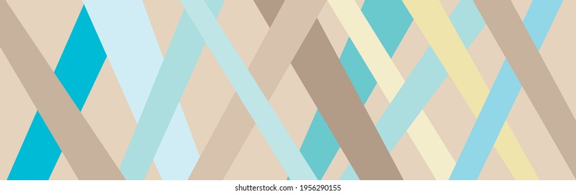Pastel striped background, 70s retro style. Modern fabric design, cover or headband in soft light shades.