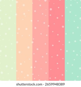 Fundo listrado pastel com pontos brancos