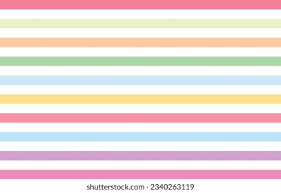 pastel striped multicolor seamless pattern, vector illustration