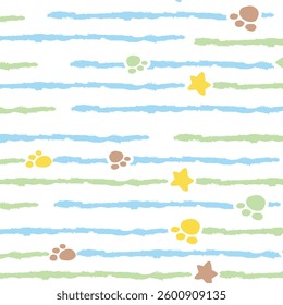 Pastel Stripes with Playful Motifs