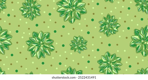 Pastel Succulent Floral Pattern Seamless Modern Botanical Design vector