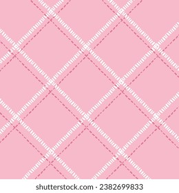 Pastel tablecloth gingham Vector Pattern. had drawn doodle checker background. Cottagecore Garden design. Homestead Farmhouse Summer Graphic Background