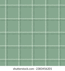 Pastel tablecloth gingham Vector Seamless Pattern. hand drawn doodle checker background. Cottagecore Garden design. Homestead Farmhouse Summer Graphic Background