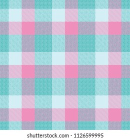 Pastel tartan inspired vector seamless pattern background
