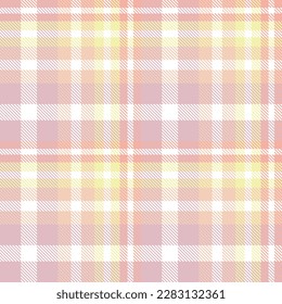 Pastel Tartan Pattern Fabric Vector Design Is Woven in a Simple Twill, Two Over Two Under the Warp, Advancing One Thread at Each Pass.