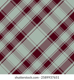 Pastel tartan pattern in light green and burgundy. Classic plaid design, perfect for textile, fashion, and graphic projects.