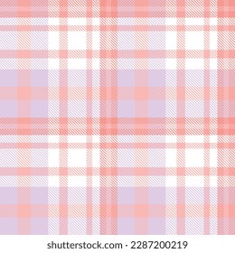 Pastel Tartan Plaid Pattern Fabric Vector Design Is a Patterned Cloth Consisting of Criss Crossed, Horizontal and Vertical Bands in Multiple Colours. Tartans Are Regarded as a Cultural Scotland.