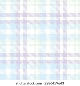 Pastel Tartan Plaid Pattern Fashion Design Texture Is Woven in a Simple Twill, Two Over Two Under the Warp, Advancing One Thread at Each Pass.