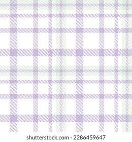 Pastel Tartan Plaid Pattern Fashion Design Texture Is Made With Alternating Bands of Coloured Pre Dyed Threads Woven as Both Warp and Weft at Right Angles to Each Other.