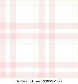 Pastel Tartan Plaid Pattern Seamless Textile Is Woven in a Simple Twill, Two Over Two Under the Warp, Advancing One Thread at Each Pass.