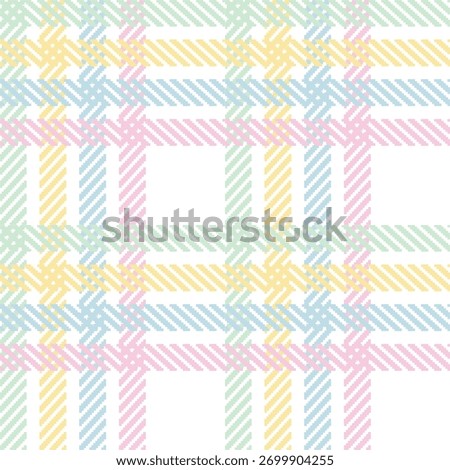 Pastel tartan seamless pattern plaid design for wallpaper, wrapping paper, fabric, backgrounds and etc.