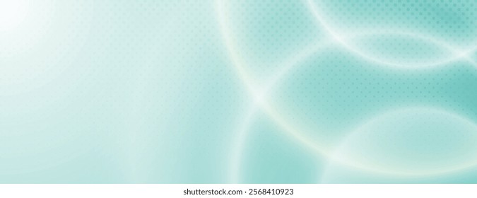 Pastel teal background, gradient and subtle dotted texture. Circular pattern background, creating a calming background. Abstract circular gradient background, halftone dotted texture vector