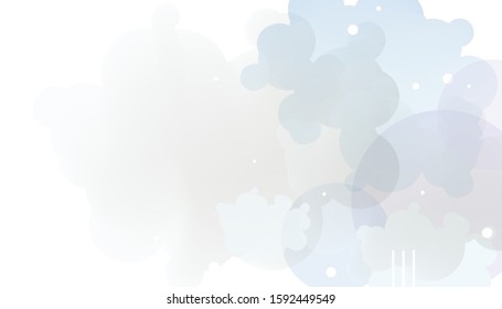 Pastel tender Multi-colored clouds trendy background art holiday vector Illustration