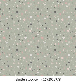 Pastel Terrazzo Seamless Pattern - Abstract Terrazzo design in pastel colors