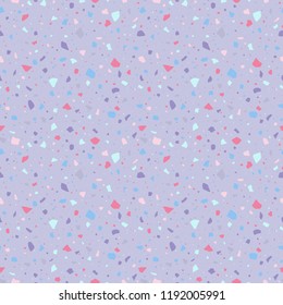 Pastel Terrazzo Seamless Pattern - Abstract Terrazzo design in pastel colors