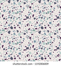 Pastel Terrazzo Seamless Pattern - Abstract Terrazzo design in pastel colors