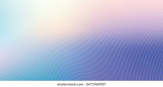 Pastel tint gradient background with wavy lines texture, vector ilustration.