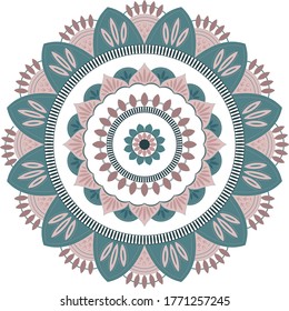 Pastel tones mandala for your projects