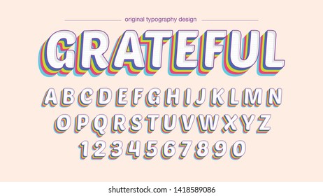 Pastel Tones Vintage Bold Typography Design