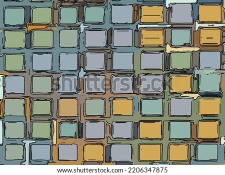 pastel trellis with pastel squares