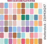 pastel
trend, An example of a color palette. Forecast of the future color trend. Neutral color. Trendy color palette vector, for fashion designers, business, garments