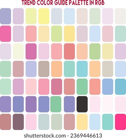 tendencia pastel, ejemplo de paleta de colores. Pronóstico de la futura tendencia de color. Color neutro. Vector de paleta de colores de moda, para diseñadores de moda, negocios, prendas de vestir