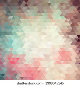pastel triangles background. abstract illustration. polygonal style. 