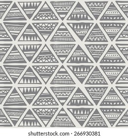 pastel tribal Navajo pattern with triangles. fresh summer aztec geometric print. ethnic hipster backdrop. hand drawn 