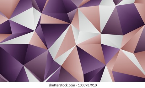 Pastel Two Colors Low Poly Banner Design