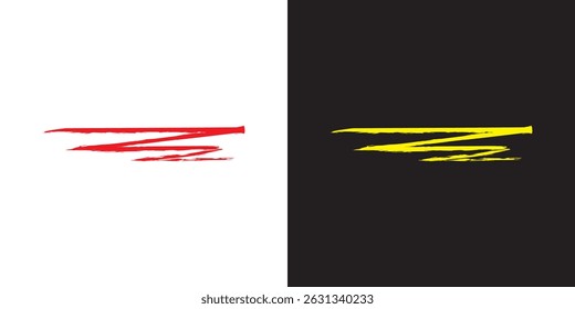 Pastel underline color crayon. Marker or pencil highlighter strokes with rough textured edges.  Horizontal hand drawn chalk. Vector illustration. EPS 10 AI
