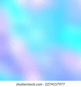 pastel unicorn rainbow background, iridesent blue  foil texture, vector illustration forweb use.