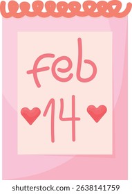 Pastel Valentine's Day Stationery Trinkets Valentine Decoration Graphic Elements and Vector Illustration