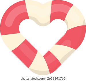 Pastel Valentine's Day Stationery Trinkets Valentine Decoration Graphic Elements and Vector Illustration