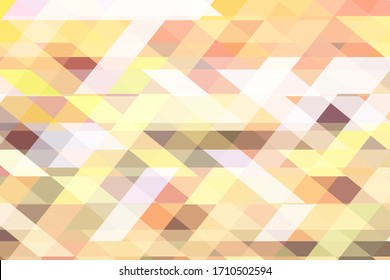 Pastel vector background. Dynamic digital texture. Triangle pattern. Warm autumn color decor. Glitch effect overlay for web design. Multicolored abstract illustration. Futuristic cover template