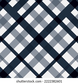 Pastel Vector background of textile ornament. Black, gray Plaid Pattern seamless pattern, tartan, wallpaper, gingham, check, abstract, tablecloth, blanket. Flat fabric design.