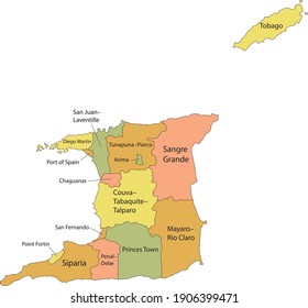 Ward Map Of Trinidad And Tobago Ward Tobago Images, Stock Photos & Vectors | Shutterstock