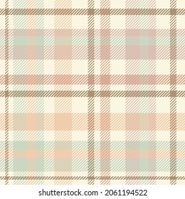 Pastel vector Missoni tartan textile vector seamless repeat pattern.